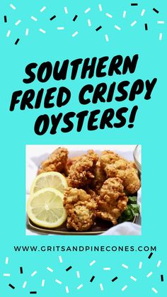 the cover of southern fried crispy oysters