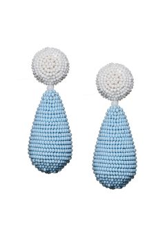 A beaded pair in a fun tear shape adds charm to daytime ensembles. The intricate and precise thread work found in all of our accessories can only be accomplished by our most skilled, second-generation artisans who have cultivated their talents over decades. Clip backing Style #J20E21 White Teardrop Jewelry With Tiny Beads, Elegant Teardrop Earrings With Tiny Beads, Elegant Teardrop Jewelry With Tiny Beads, Traditional Teardrop Beaded Earrings With Large Beads, Teardrop Tiny Beads For Jewelry Making, Elegant Colorful Beads Teardrop Earrings, Elegant Beaded Earrings With Oval Beads, Traditional Teardrop Jewelry With Large Beads, Elegant Teardrop Earrings With Colorful Beads