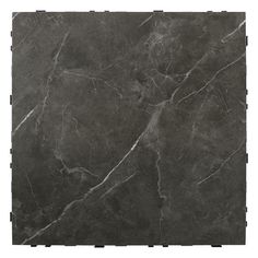 black marble tile on white background