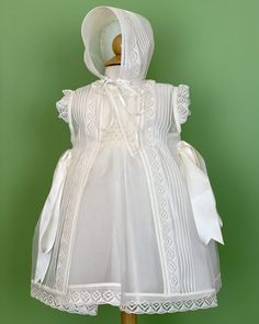 Made in Spain Dry clean Final sale, no exchanges nor returns are accepted Baptism Dresses, Christening Dresses, Dress For Baby Girl, Dress For Baby, Spanish Fashion, Baptism Dress, Off White Dresses, Christening Dress, Organza Dress