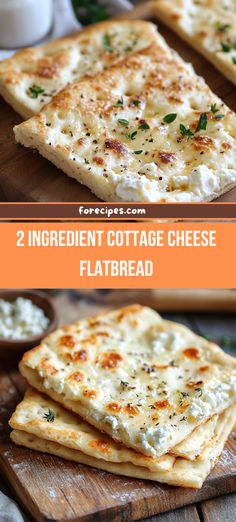 Cottage Cheese Recipes Healthy, Cheese Flatbread, Cottage Cheese Recipes, Quick Snack, 2 Ingredient, Bariatric Recipes, Ww Recipes, Bread Recipes Homemade, Quick Snacks