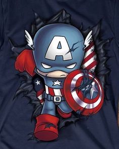 an avengers t - shirt with captain america on it