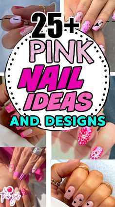 30 gorgeous pink nails designs perfect for summer or any time of year like Valentine's Day, etc. Bright hot pink to soft light pink nail ideas you can copy at home or bring to your salon to have them do. Trendy pink nail aesthetic from simple hearts to detailed designs.