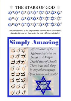 the stars of god and simply amazing written in two different languages, each with their own name