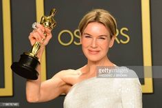 the actress poses with her award for best performance in a musical role at the 69th annual