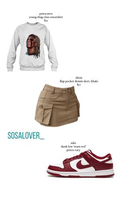 School Outfits Layout, Outfit Ideas For School Black Women, Cute Clothing Stores, Stylish Summer Outfits, Nike Dunk