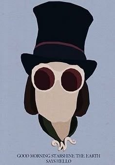 an owl wearing a top hat and glasses with the words good morning, starshine the earth say hello