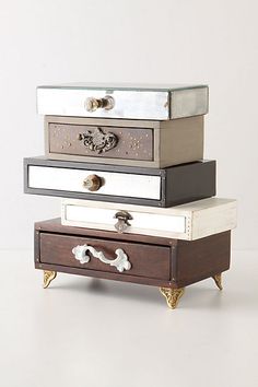 four drawers stacked on top of each other