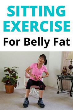 Core Exercises For Seniors, Sitting Exercise, Exercise For Belly, Exercise While Sitting, Exercises For Seniors