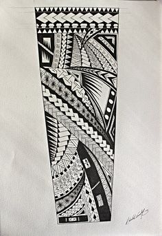 a black and white drawing of an abstract design