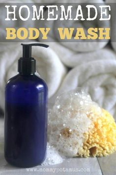 Homemade Body Wash Recipe, Body Wash Recipe, Savon Diy, Diy Deodorant, Natural Body Wash, Homemade Bath Products, Diy Essential Oils