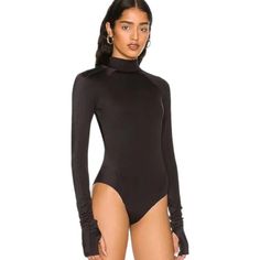 We Are Hah Swim Rash Guard Long Sleeve Swimsuit We Are Hah Gloves Off Black One Piece Swimsuit Bodysuit New With Tags Sleek Fitted Bodysuit For Swimming, High Stretch Solid Color Leotard For Club, Fitted Nylon High Neck Bodysuit, Fitted High Neck Nylon Bodysuit, Sleek Fitted One-piece Bodysuit, High Stretch Club Leotard, High Stretch Leotard For Club, Chic High Stretch Bodysuit For Swimming, Chic High Stretch Swimming Bodysuit