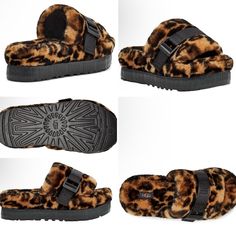 New In Original Box Ugg Leopard Print Slides Size 11 Rich Things, Ugg Slides, Fun Shoes, Shoes Ugg, Swag Shoes, Kinds Of Shoes, Fashion Tv, Womens Uggs, Ugg Shoes