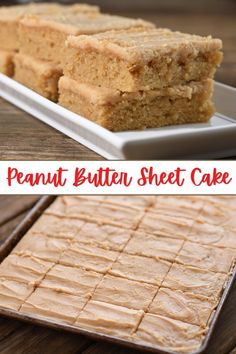 Old fashioned peanut butter sheet cake with peanut butter fudge frosting, cut into squares. These bars are moist and dense and made with simple ingredients like peanut butter, buttermilk, eggs, and flour. Peanut Butter Bars With Peanut Butter Frosting, School Peanut Butter Cake, Easy Peanut Butter Sheet Cake, Potluck Cake, Peanut Butter Delight Recipe, Peanut Butter Sheet Cake Recipe, Peanut Butter Fudge Frosting, Peanut Butter Texas Sheet Cake, Cake Traybake