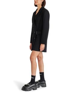 The Connie Blazer Dress is a versatile blazer dress is perfect for any occasion. It can be dressed up or down, making it a great choice for work, a night out, or even a casual weekend look. The black color is classic and timeless, while the blazer details give it a touch of sophistication. The Connie Blazer Dress is made from a high-quality blend of polyester and viscose that is soft, comfortable, and wrinkle-resistant. It has a fitted bodice and a flared skirt that falls just above the knee... Blazer Details, Air Clothes, Fall Forward, Long Blazer, Casual Weekend, Swim Fashion, Long Sleeve Blazers, Oversized Blazer, Versatile Dresses