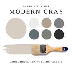 the modern gray paint color palette