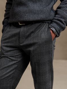 Our Perfect Pant.  Cut from fine Italian wool flannel, this soft pant is cut for a modern, tapered fit and is perfect dressed up or dressed down.  ATHLETIC TAPERED FIT: Not just for athletes, this cut delivers a modern, slim fit for those who like a