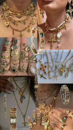 Jewerly Stacks Gold, Maximalist Bracelets, Excessive Jewelry, Jewellery Maximalist, Manifestation Jewelry, Peter Pan Kostüm, Conceptual Jewelry, Bijoux Piercing Septum, Maximalist Jewelry