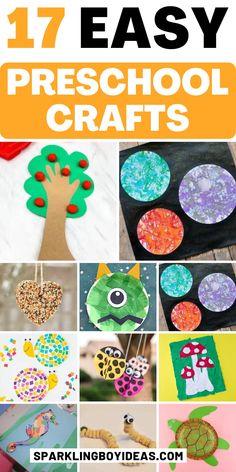 17 easy and fun preschool crafts that are perfect for the kids to do at school