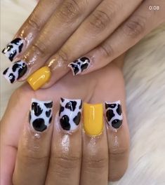 Acrylic Ideas, Sunflower Nails, Spring Acrylic Nails, Long Acrylic Nail Designs, Drip Nails, Work Nails, Dope Nail Designs