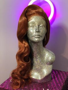 ⭐️VIP Peakaboo bang, rich red colored ginger lace front wig. 22 inches long. Already styled. Beautiful movement and body and great for stage performances. Can modify volume upon request. Message us ! Ginger Lace Front Wig, Diy Bra Pattern, Drag Wigs, Diy Bra, Bra Pattern, Jessica Rabbit, Naples Fl, Synthetic Lace Front Wigs, Wig Styles