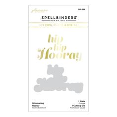 spellbinders dies hip hooray, 1 / pkg - gold foil