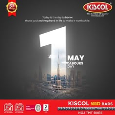 an advertisement for kabob's 1 may is pictured in this advert