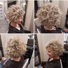 Short Layered Curly Hair, Short Curly Bob Hairstyles, Shaggy Hairstyles, Short Curly Hairstyles For Women, Short Spiked Hair, Angled Bob Hairstyles, Grey Curly Hair, Bob Haircut Curly, Chic Short Hair