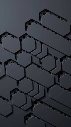 an abstract black background with hexagonal shapes