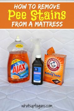 how to remove pee stains from a mattress with baking soda and baking soap on top