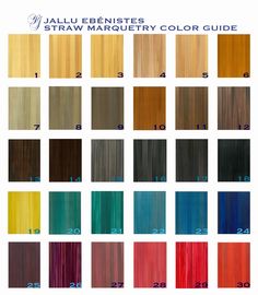 the color chart for different hair colors