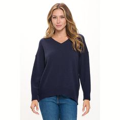 The Beatrice Oversize V-Neck Sweater offers effortless style and comfort for every day. Available in taupe and deep navy, its relaxed fit and classic V-neck design make it perfect for layering or wearing solo. Pair it with jeans or trousers for a versatile, polished look that transitions seamlessly from work to weekend. 45% Acrylic 28% Polyamide 27% Polyester Drop Sleeve Sweater, Womens Crewneck, Hem Style, Plus Size Maxi Dresses, Pattern Sweater, Cozy Knits, Sweater Sleeves, Polished Look, V Neck Sweater