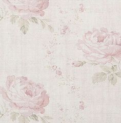 pink roses on white fabric with green leaves