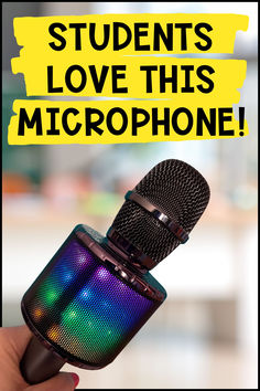 a microphone with the words students love this microphone