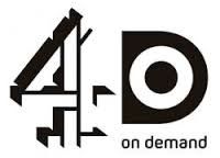 a black and white logo with the words on demand