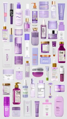 purple skin/haircare + makeup #beauty #purpleskincare #hair #purplemakeup Purple Girly Things, Purple Products, Ogx Hair Products, Bath N Body Works, Lavender Aromatherapy, Sephora Skin Care, Beauty Makeup Tutorial