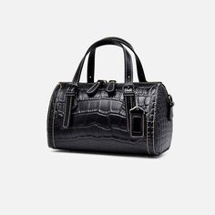 Free U.S. shipping. Style: Crocodile Printed , color:Black, suite for season：Spring, Summer, Autumn, Winter ，Anniversary, Going out, Hanging out, Material Genuine Leather, Women's Black Croc Printed Leather Boston Handbags Black Crocodile Pattern Satchel For Business, Formal Black Crocodile Pattern Shoulder Bag, Black Satchel For Business In Fall, Black Satchel For Business Use In Fall, Black Business Satchel For Fall, Black Formal Bag With Crocodile Pattern, Black Leather Satchel With Crocodile Pattern, Black Crocodile Pattern Shoulder Bag For Travel, Black Textured Leather Satchel For Fall