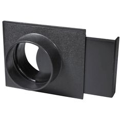 an image of a black square object that is in the shape of a camera lens