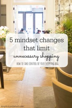 5 mindset changes that limit unnecessary spending- how to avoid shopping when you really do not need to Wealthy Mindset, Money Blocks, Living Simply, Minimalism Lifestyle, Financial Peace, Simplifying Life, Saving Challenge, Money Money Money, Money Saving Challenge