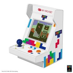 an old - fashioned video game is shown in front of a white background with the words my arcade on it