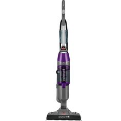 a purple and silver vacuum on a white background