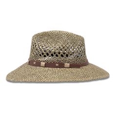 Shape: Panama Hat, Indiana StyleMaterial: SeagrassSize: Medium & Large Brim: 3.25”Color: GreenDetail: "Band" (Toquilla)Hat Care: Always handle your hat by the top. Do not place hat with brim on the surface, it will cause it to flatten the brim. Always Brim turned up.To dust off, use a soft brush.To remove stains, wipe with a cloth, then let it dry naturally with the brim turned up.Steam it to shape if necessary.Misshapen flat brim straw hats can be shaped carefully with a lukewarm - not hot Country Style Short Brim Hat In Toquilla Straw, Brimmed Toquilla Straw Hat For Country Events, Flat Brim Toquilla Straw Hats, Toquilla Straw Brimmed Hats For Country Events, Country Style Short Brim Toquilla Straw Hat, Outdoor Straw Hat With Short Brim, Outdoor Straw Hat Bands With Short Brim, Toquilla Straw Fedora With Short Brim, Straw Visor Sun Hat For Kentucky Derby