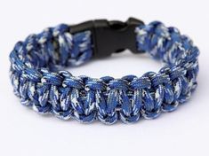 This listing is for one Paracord Bracelet, also known as a survival bracelet. You will receive 1 handcrafted bracelet, made to order in the size you need. These bracelets are made with 7 strand 550 Paracord. In an emergency, bracelet can be taken apart so you can use the cord.These are a little bigger than most of the bracelets I've seen and use more cord. Finished band is 7/8" wide and most bracelets contain 9-13 feet of cord. I also use a curved side release buckle for comfort. Both the paraco Adjustable Blue Bracelets For Outdoor, Casual Blue Durable Bracelets, Adjustable Blue Braided Bracelets For Outdoor, Emergency Bracelet, Paracord Survival Bracelet, Team Pink, Paracord Survival, Survival Bracelet, Paracord Bracelet