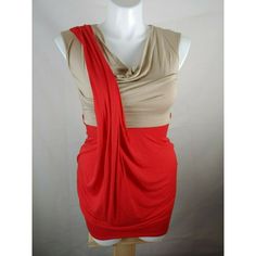 Neiman Marcus Casual Couture Nwt Orange/Ivory Sleeveless Midi Dress 95% Rayon. Condition Is "New With Tags". Shipped With Usps Priority Mail. Box #19 Pit To Pit 18inches Sleeveless Beige Mini Dress For Evening, Beige Sleeveless Mini Dress For Evening, Chic Fitted Draped Sleeveless Dress, Chic Fitted Sleeveless Draped Dress, Beige Sleeveless Ruched Dress, Beige Ruched Sleeveless Dress, Beige Ruched Sleeveless Mini Dress, Sleeveless Ruched Beige Mini Dress, Beige Silk Dress