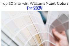 the top 20 sheryln williams paint colors for 2020 are white, beige and blue