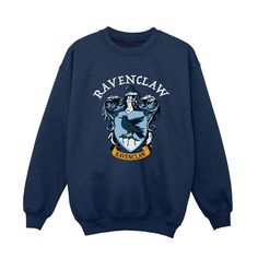 a harry potter sweatshirt with ravenclaw on it