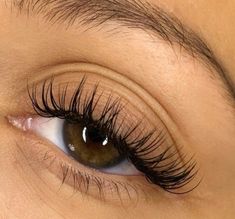 Long Full Eyelashes Natural, Straight Eyelash Extensions, Simple Eyelash Extensions Styles, Long Eyelashes Naturally Aesthetic, Simple November Nail Designs, Simple Eyelash Extensions, Fall Nails With Rhinestones, Naturally Long Eyelashes, Doll Eye Lash Extensions