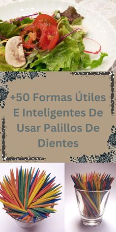 the words 50 formas utiles en intelentes de usar paillos de dietens