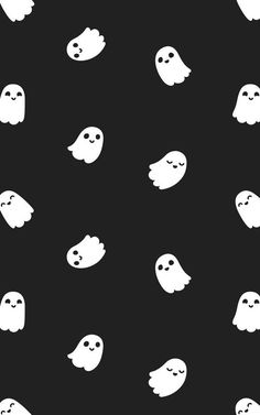 black and white ghost pattern on a dark background