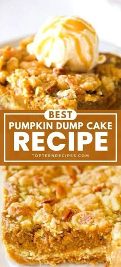 the best pumpkin dump cake recipe